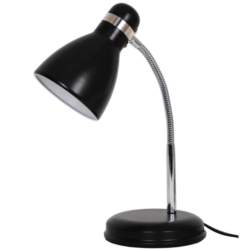 Lampa biurkowa GoodHome Narajo 1-punktowa E27 czarna