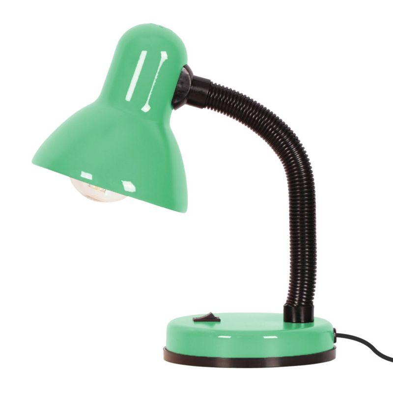 Lampa biurkowa Kaja Cariba zielono-czarna  1 x E27 x 25W IP20 wym: 30 x 22 x 15 cm metal - 1 szt.