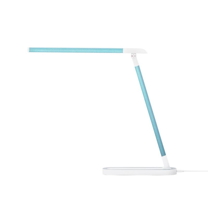 Lampa biurkowa Kaja Niko turkusowo-biała LED 5W 4000K-6000K 420lm  IP20 wym: 38 x 7 x 25 cm aluminium - 1 szt.