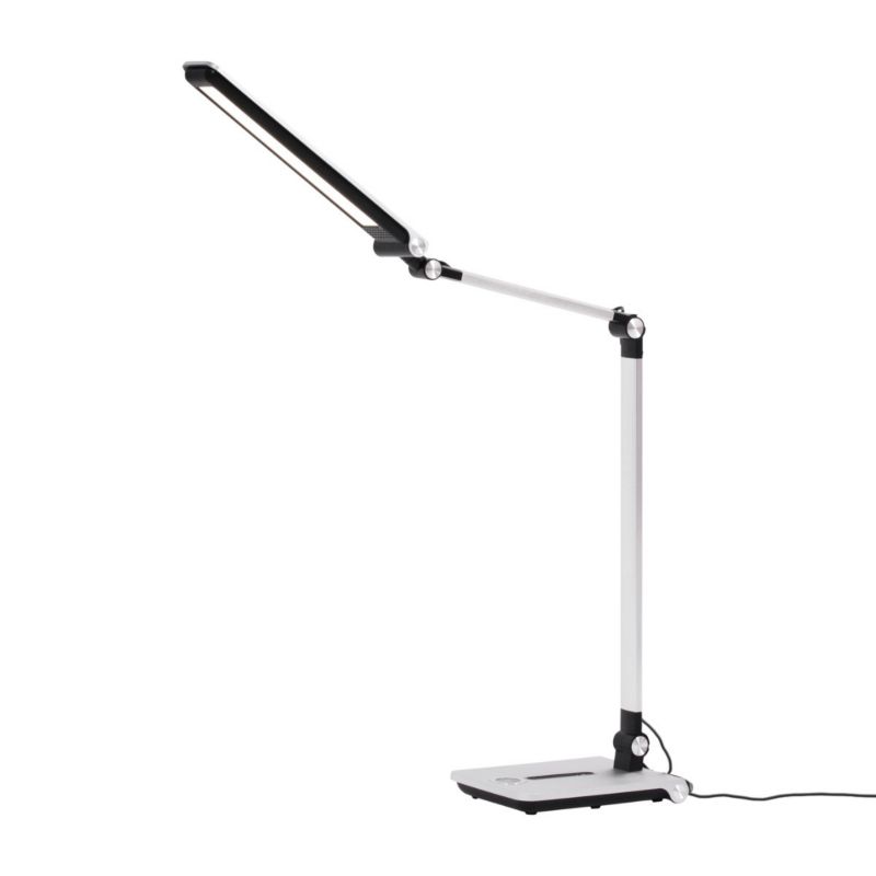 Lampa biurkowa Kaja Rico srebrno-czarna LED 10W 3000K-6500K 650lm  IP20 wym: 77 x 15 x 57 cm metal - 1 szt.