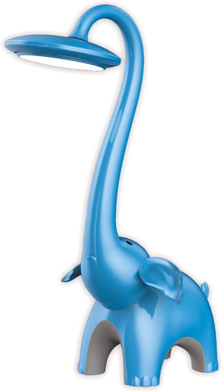 Lampa biurkowa Kaja Slonik niebieska LED 6W 3000K-6000K 520lm  IP20 wym: 38 x 32 x 16 cm tworzywo sztuczne - 1 szt.