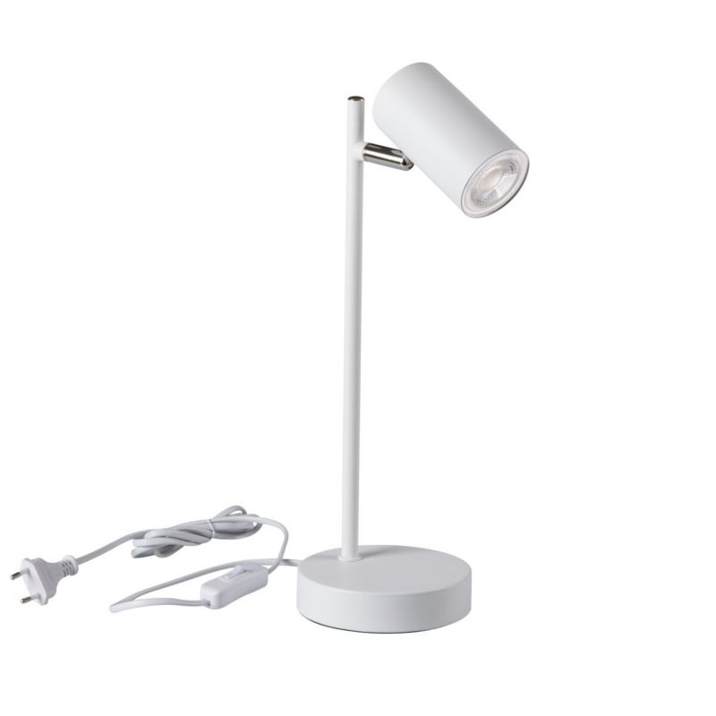 Lampa biurkowa Kanlux Evalo Tl biała  1 x GU10 x 10W IP20 wym: 35 x 12 x 12 cm aluminium - 1 szt.