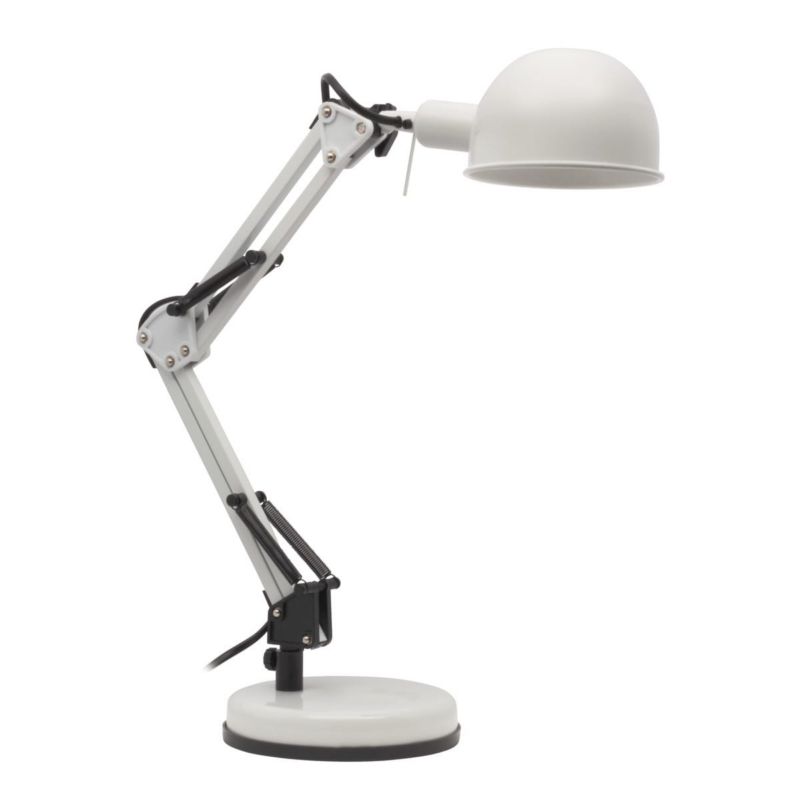 Lampa biurkowa Kanlux Pixa biała  1 x E14 x 40W IP20 wym: 53 x 16 x 16 cm metal - 1 szt.