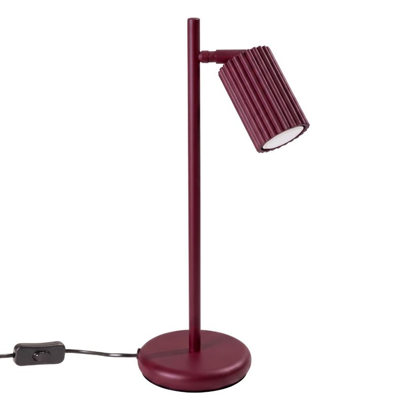 Lampa biurkowa KARBON burgund Sollux Lighting 1 szt.