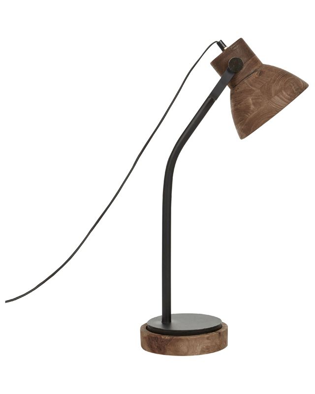 Lampa biurkowa Kolar Drewno mango Ciemne drewno 1 szt.