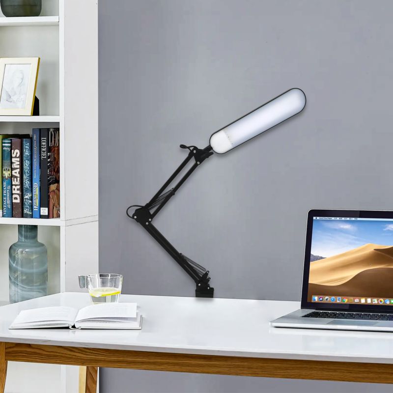 Lampa biurkowa kreślarska LED MasterLED Aleda 7W 3000-6000K z regulacją barwy i jasności czarna 1 szt.