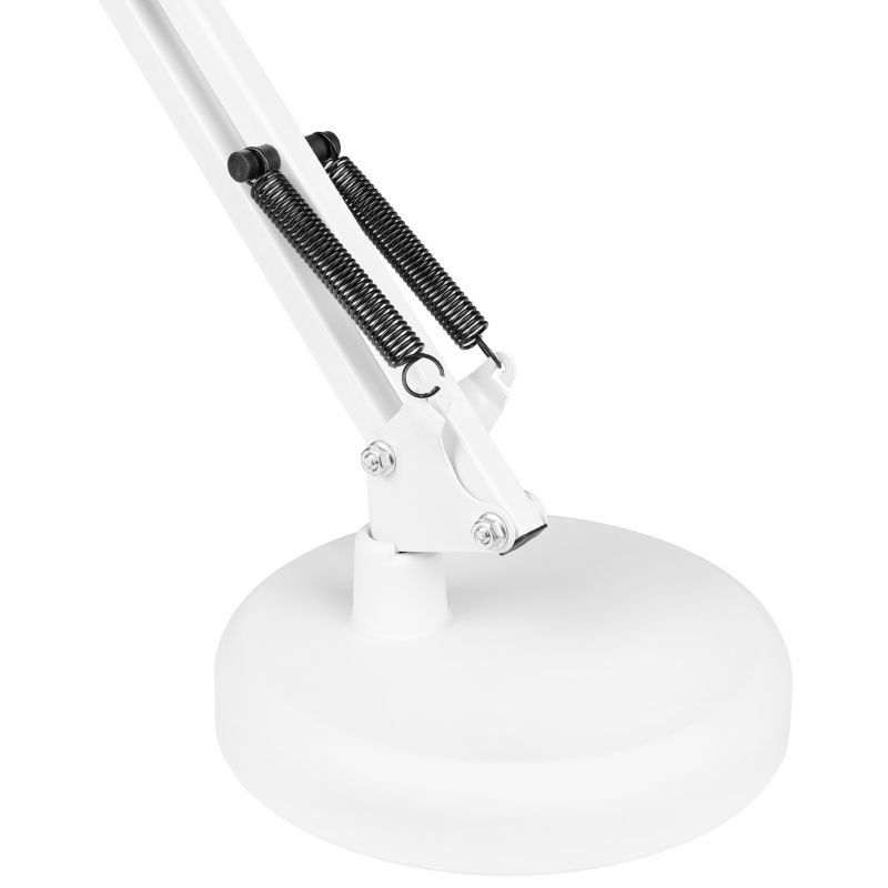 Lampa biurkowa kreślarska MasterLED Lena E27 z uchwytem i podstawą biała 1 szt.