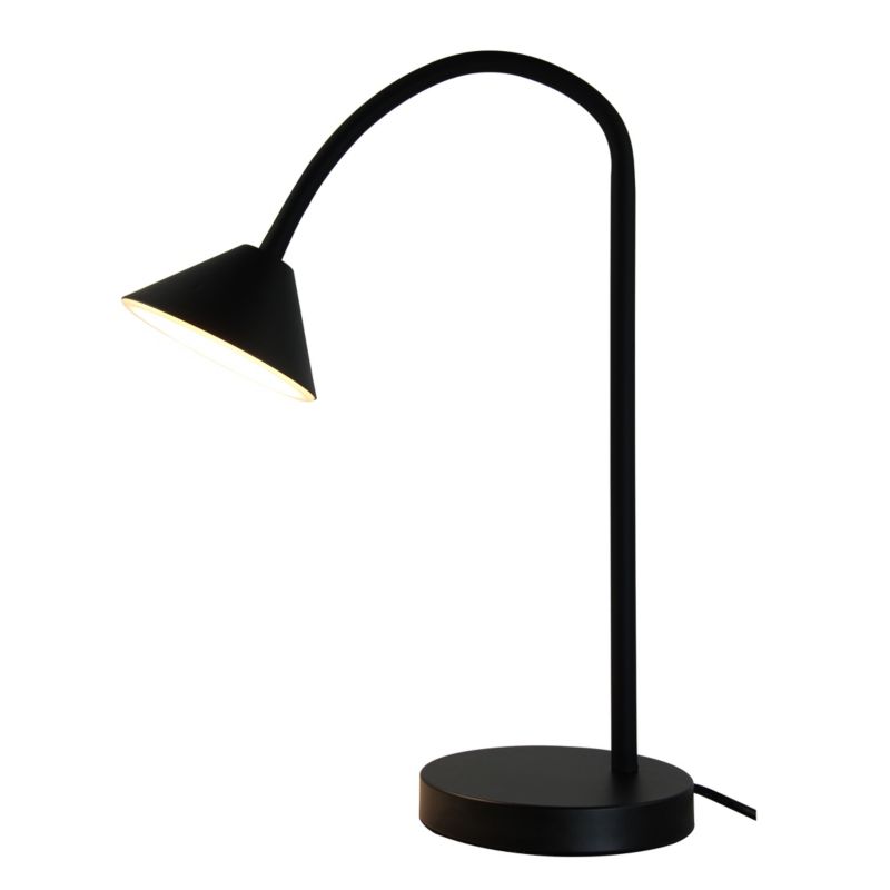 Lampa biurkowa LED 500 lm czarna matowa