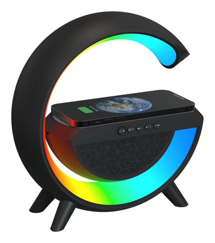 Lampa biurkowa LED Activjet Solo muzyczna RGB czarna