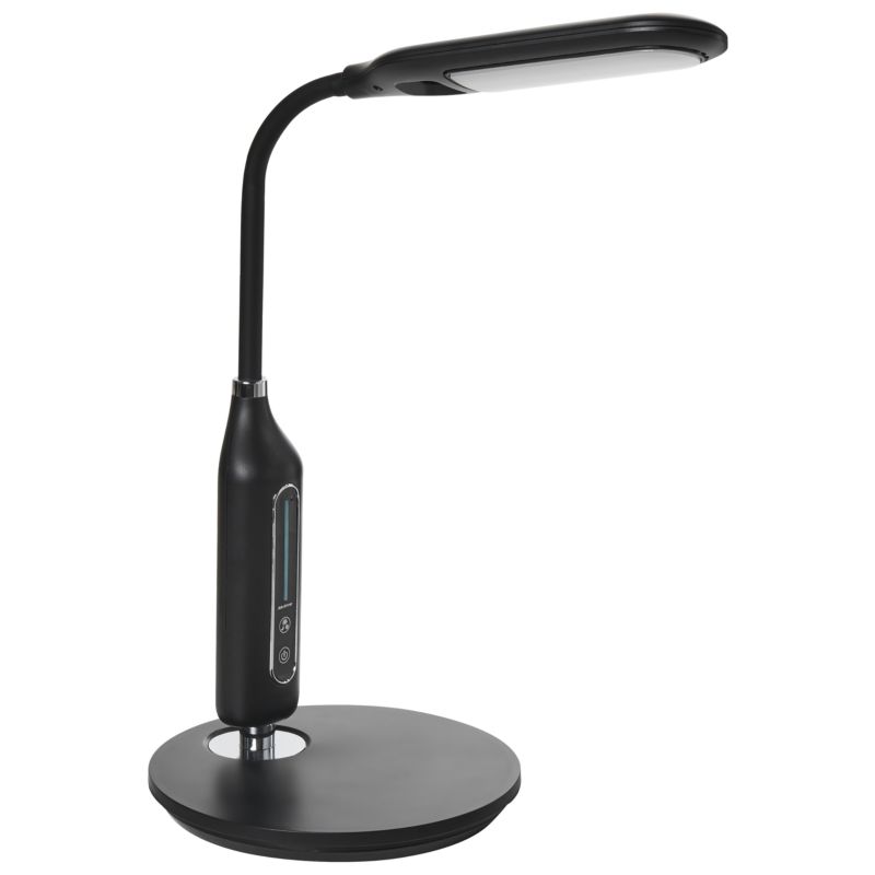 Lampa biurkowa LED Cygnus Ze ściemniaczem Metal Czarny 1 szt.