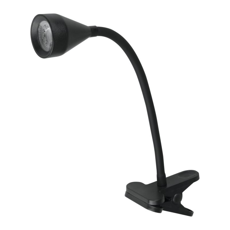 Lampa biurkowa LED Dpm z klipsem 230 lm czarna
