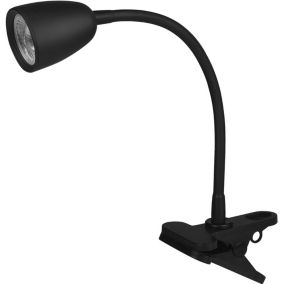 Lampa biurkowa LED Dpm z klipsem 230 lm czarna