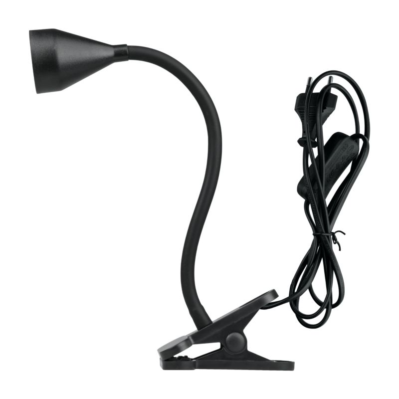 Lampa biurkowa LED Dpm z klipsem 230 lm czarna