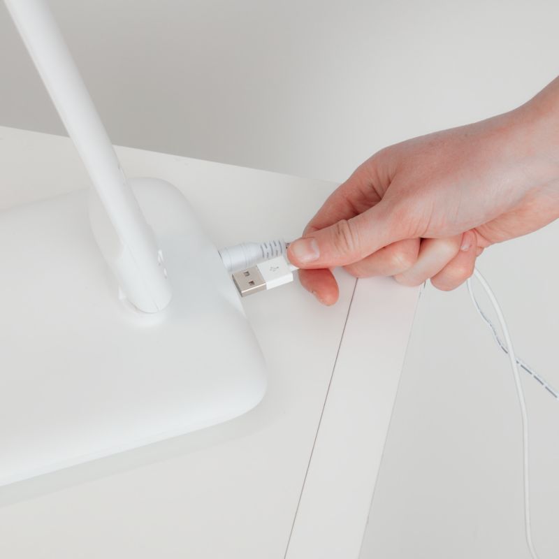 Lampa biurkowa LED GoodHome Conjola 600 biała