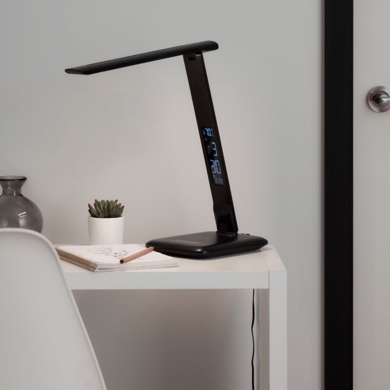 Lampa biurkowa LED GoodHome Conjola 600 czarna
