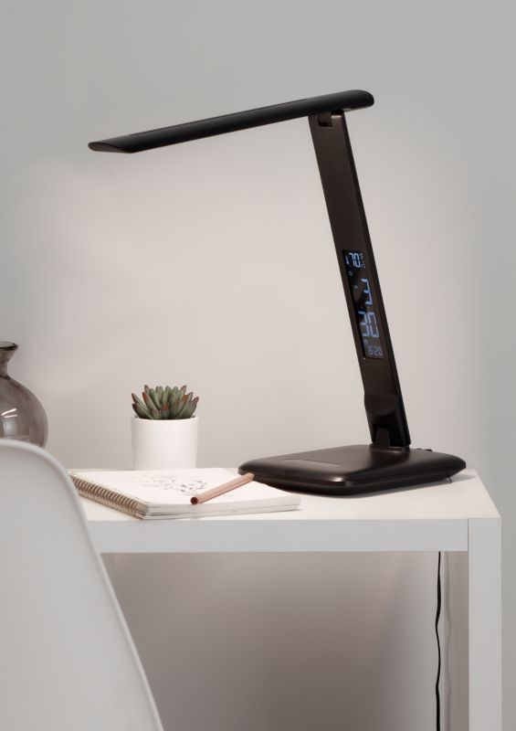 Lampa biurkowa LED GoodHome Conjola 600 czarna