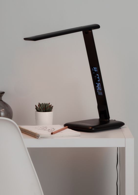 Lampa biurkowa LED GoodHome Conjola 600 czarna