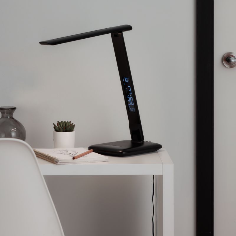 Lampa biurkowa LED GoodHome Conjola 600 czarna