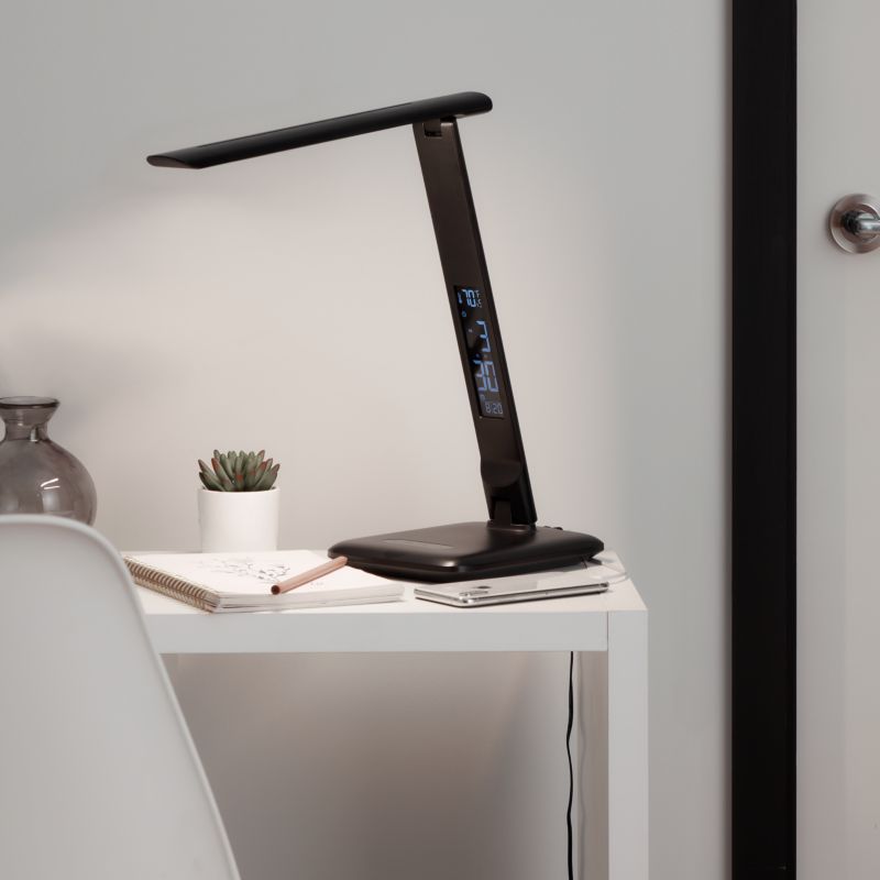 Lampa biurkowa LED GoodHome Conjola 600 czarna