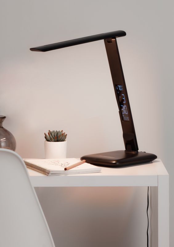 Lampa biurkowa LED GoodHome Conjola 600 czarna
