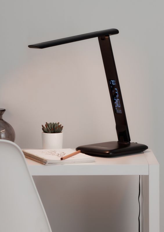 Lampa biurkowa LED GoodHome Conjola 600 czarna