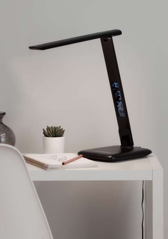 Lampa biurkowa LED GoodHome Conjola 600 czarna
