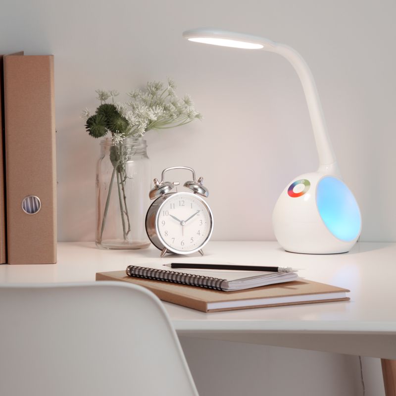Lampa biurkowa LED GoodHome Ouhoro 500 biała DIM