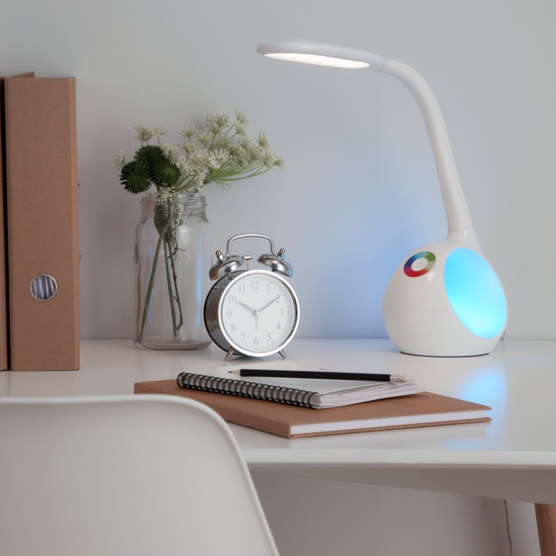 Lampa biurkowa LED GoodHome Ouhoro 500 biała DIM