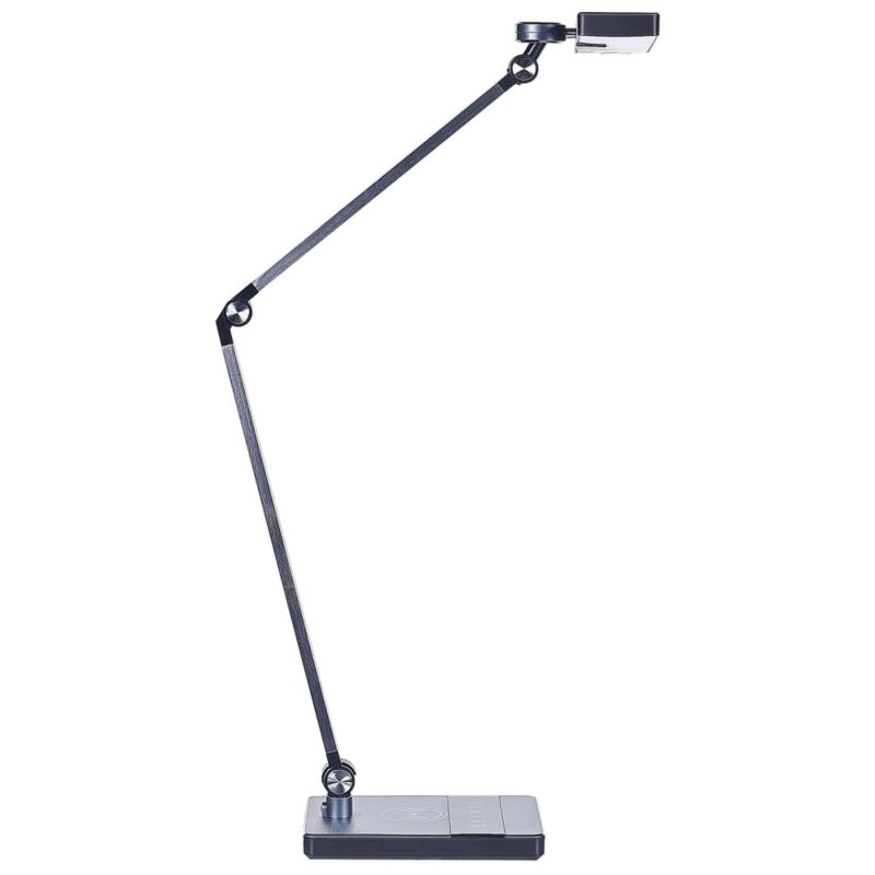 Lampa biurkowa LED Lacerta Z ładowarką indukcyjną Metal Czarny 1 szt.