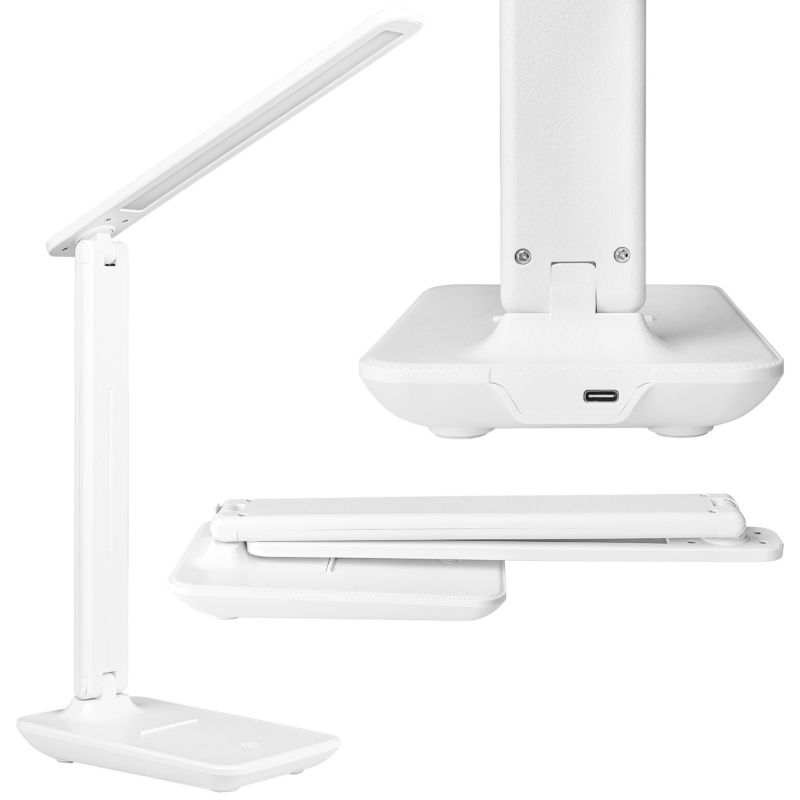 Lampa biurkowa LED MasterLED Kivo 5W 330mm CCT 3000-6500K z 3-stopniowym ściemnianiem biała 1 szt.