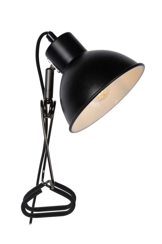 Lampa biurkowa Lucide Moys czarna  1 x E27 x 40W IP20 wym: 12.7 x 32.5 x 14 cm metal - 1 szt.