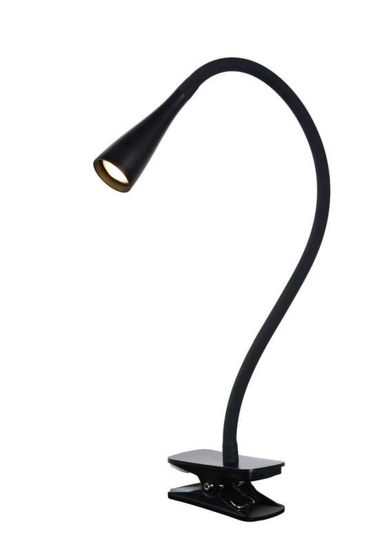 Lampa biurkowa Lucide Zozy czarna LED 3W 3000K 250lm  IP20 wym: 53.5 x 11.5 x 5.5 cm tworzywo sztuczne - 1 szt.