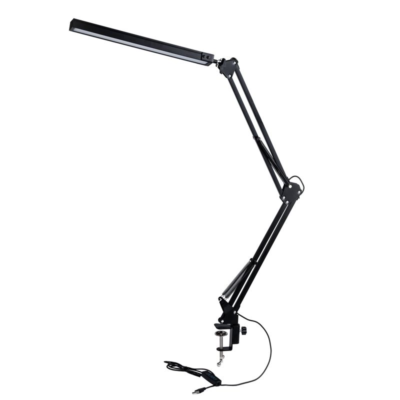 Lampa Biurkowa Lumiled LED Stołowa 12W 400lm Czarna + Uchwyt na Blat 1 szt.