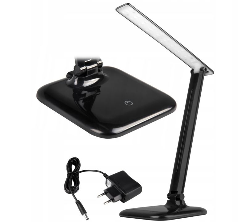 Lampa biurkowa MasterLed Marina czarna LED 9W 4500K 450lm  IP20 wym: 30 x 15 x 36 cm tworzywo sztuczne - 1 szt.