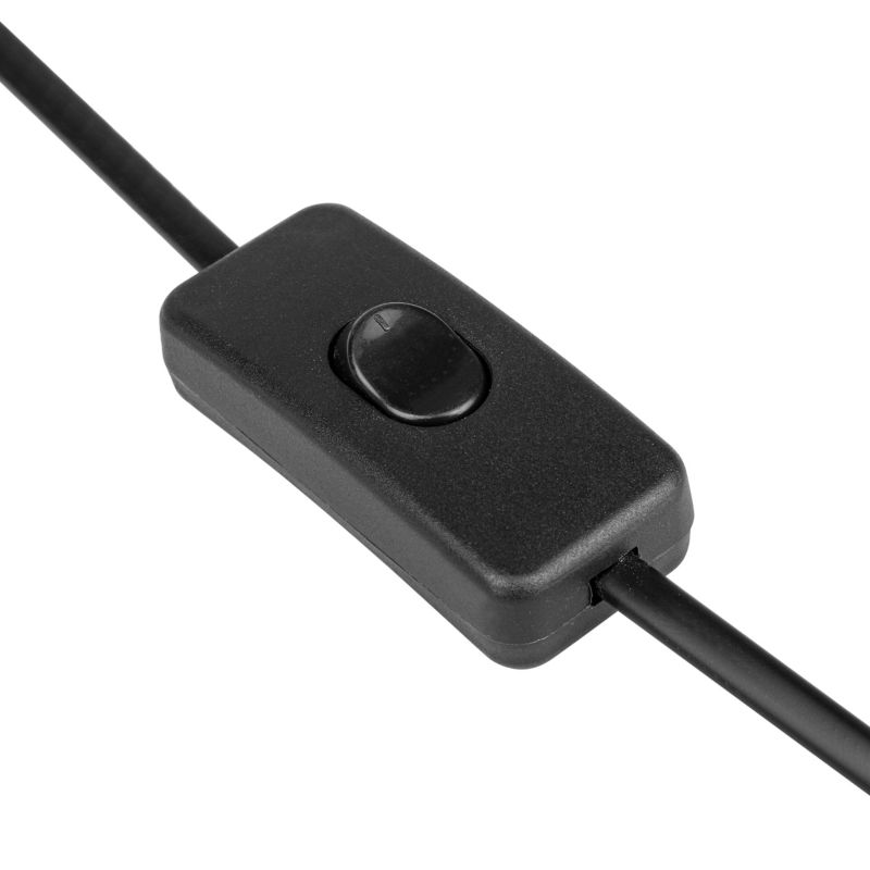 Lampa biurkowa MasterLED Woody E27 stylowa czarna z drewnem 1 szt.