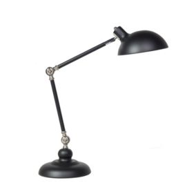 Lampa biurkowa Meramec Regulowana Metal Czarny 1 szt.