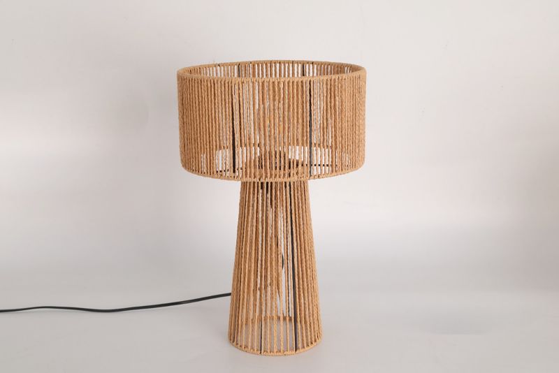 Lampa biurkowa naturalna Simbu Kobi styl boho dekoracyjna 1xE27 1szt.