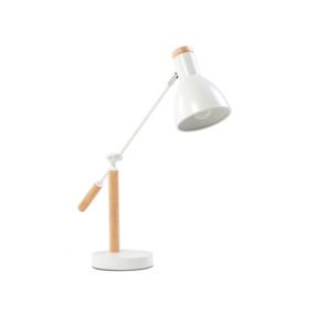 Lampa biurkowa Peckos Regulowana Metal Biały 1 szt.