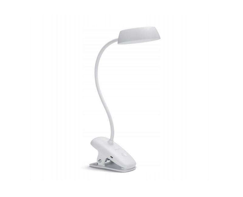 Lampa biurkowa Philips Donutclip biały 3 W 4000 K 175 lm IP20  1 szt.