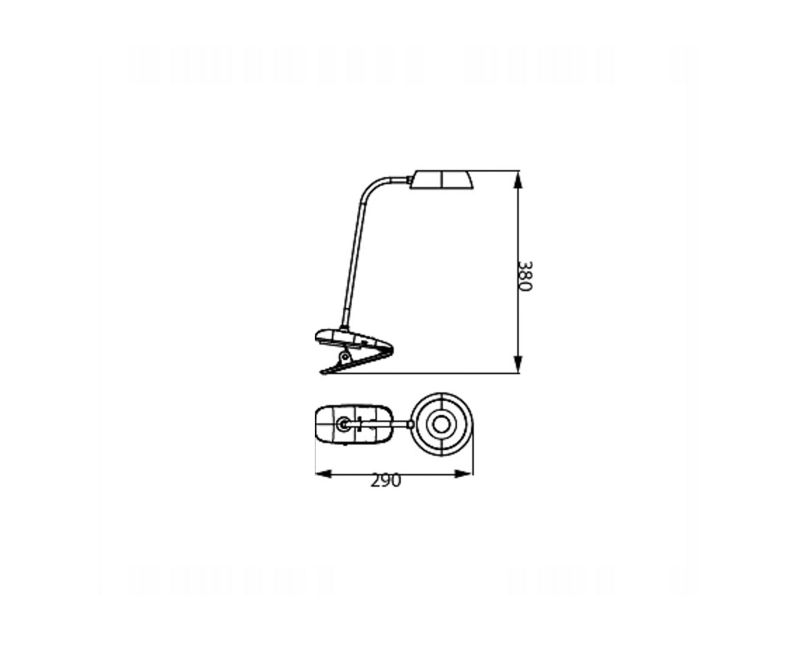 Lampa biurkowa Philips Donutclip biały 3 W 4000 K 175 lm IP20  1 szt.