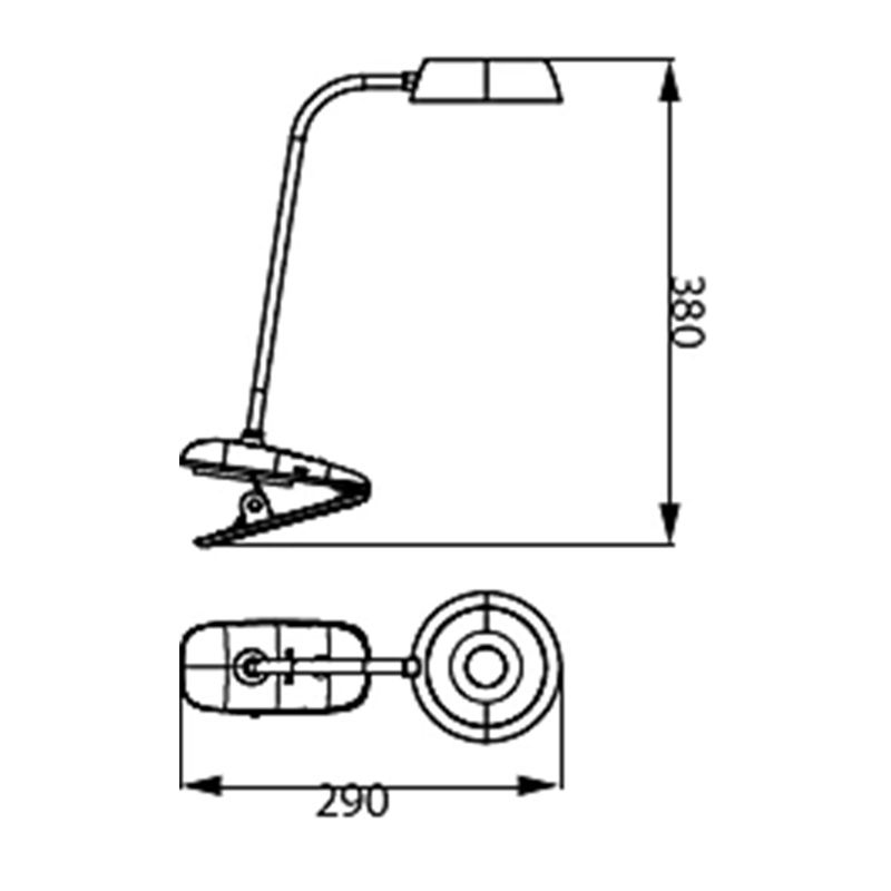 Lampa biurkowa Philips Donutclip biały 3 W 4000 K 175 lm IP20  1 szt.