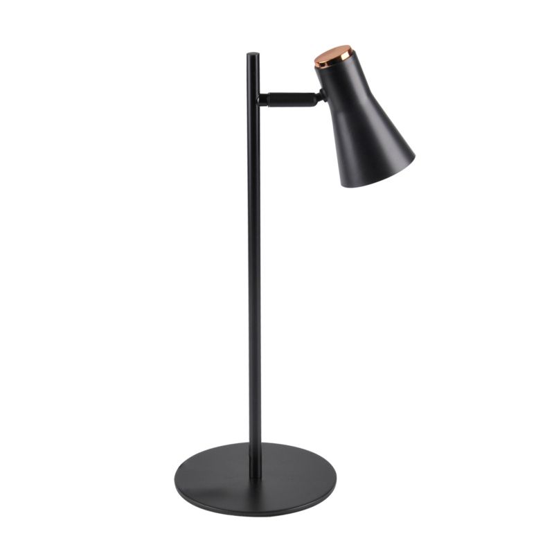 Lampa biurkowa Polux Berg czarna LED 4.2W 3000K 440lm  IP20 wym: 44.6 x 20 x 15 cm tworzywo sztuczne - 1 szt.