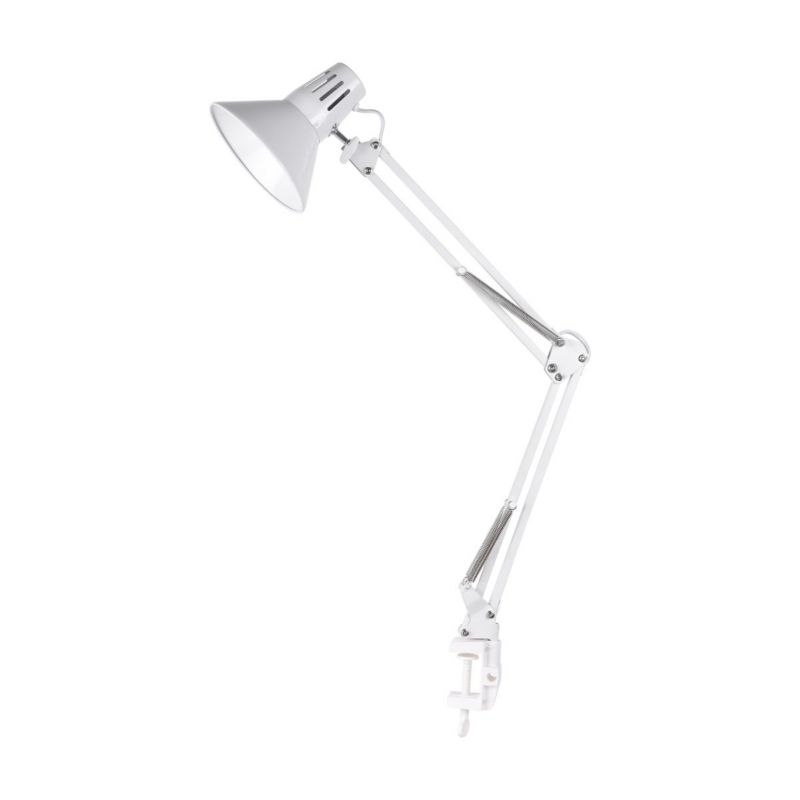 Lampa biurkowa Polux Worker biała  1 x E27 x 10W IP20 wym: 70 x 15.5 cm metal - 1 szt.
