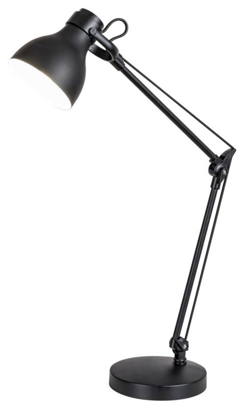 Lampa biurkowa Rabalux Carter czarny matowy  1 x E14 x 11W IP20 wym: 58 x 31 x 31 cm metal - 1 szt.