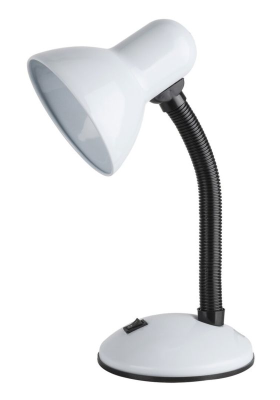 Lampa biurkowa Rabalux Dylan biała  1 x E27 x 40W IP20 wym: 34.5 x 23 x 23 cm metal - 1 szt.