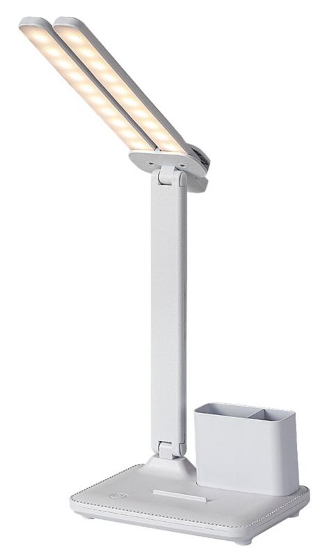 Lampa biurkowa regulowana Rabalux Elumo biała LED 5W 3000/4000/6500KK 500lm IP20 wym:44x18,5x11,5cm - 1 szt.