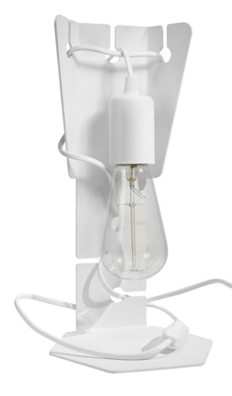 Lampa biurkowa Sollux Lighting Arby biała  1 x E27 x 60W IP20 wym: 30 x 15 x 15 cm metal - 1 szt.