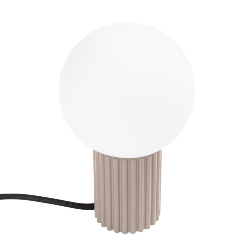 Lampa biurkowa Sollux Lighting Halo taupo-biała  1 x G9 x 8W IP20 wym: 19 x 12 x 12 cm szkło - 1 szt.