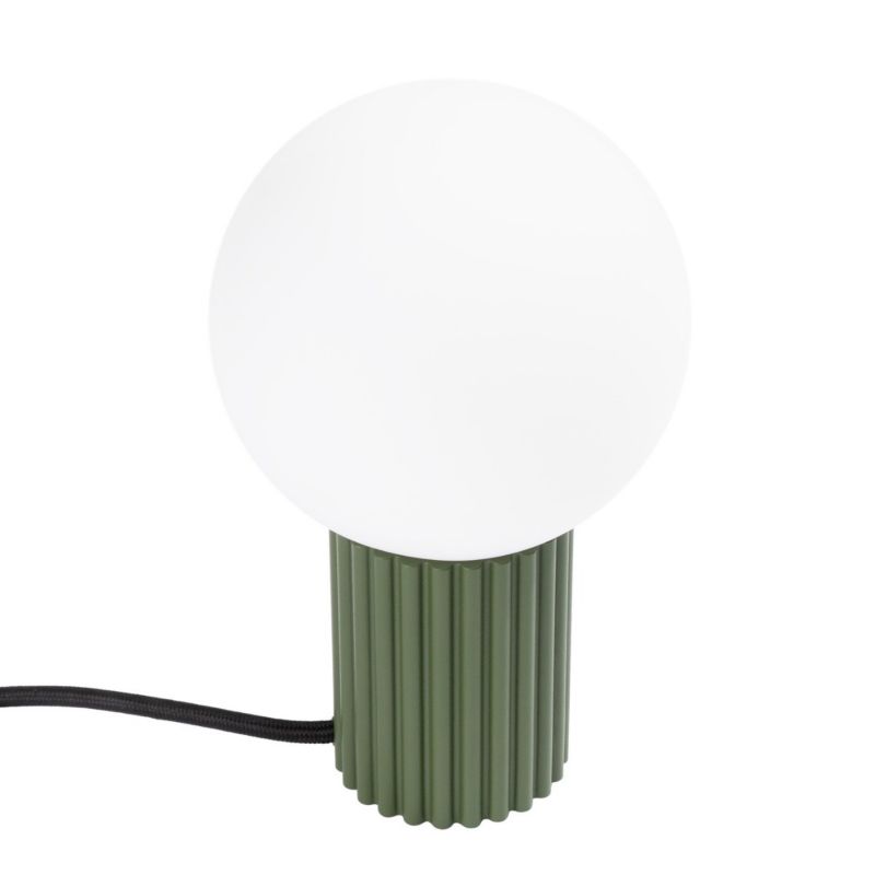 Lampa biurkowa Sollux Lighting Halo zielony oliwkowo-biała  1 x G9 x 8W IP20 wym: 19 x 12 x 12 cm szkło - 1 szt.