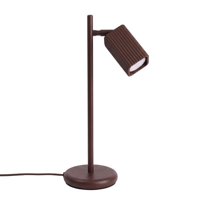 Lampa biurkowa Sollux Lighting RAYO brązowa 1 szt.